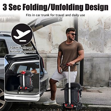 MOBIFREE M2020 Lightweight Manual Folding Mobility Scooter Adult Senior