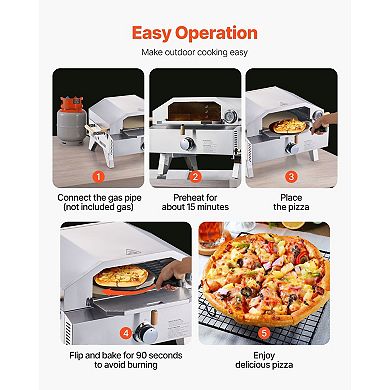 Portable 2-in-1 Pizza Oven and BBQ for Backyard, Patio, or Outdoor Cooking