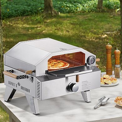 Portable 2-in-1 Pizza Oven and BBQ for Backyard, Patio, or Outdoor Cooking
