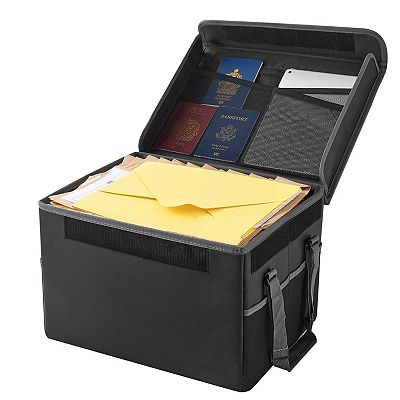 Portable Fireproof Storage Box for Documents, Electronics, and