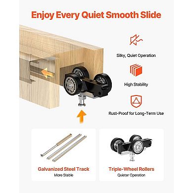 Soft Close Pocket Door Frame Kit Adjustable Sliding Pocket Door System