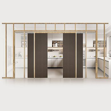 Soft Close Pocket Door Frame Kit Adjustable Sliding Pocket Door System