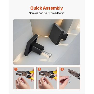 10-Pack Drawer Knobs for Cabinets and Furniture, Round Single Hole