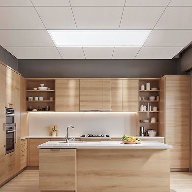 LED Flat Panel Ceiling Light Adjustable Brightness Color Temperature - 2 Pack