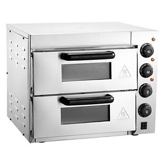 Large Electric Pizza Oven for Home Kitchens, Top and Bottom Heating