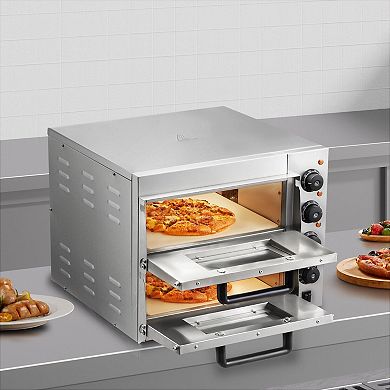 Large Electric Pizza Oven for Home Kitchens, Top and Bottom Heating