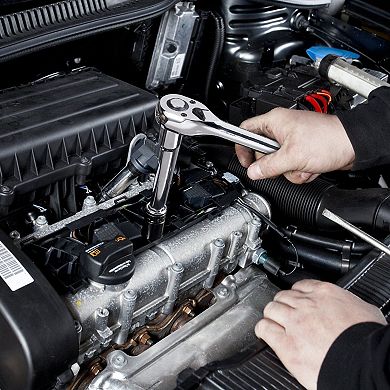 Socket and Ratchet Tool Set with Multiple Drive Sizes for DIY