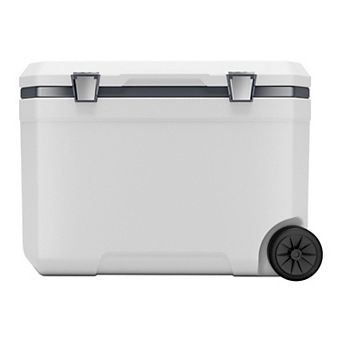 Portable 45-qt Cooler with Wheels for Picnics, Travel, and Group Outings