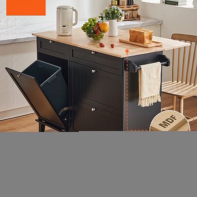 Multi-Functional Kitchen Island for Home, Apartment, or Coffee Bar Use