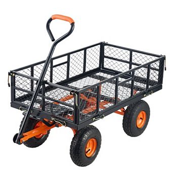 Multi-Purpose Dump Cart for Soil, Mulch, Firewood, and Garden Tools