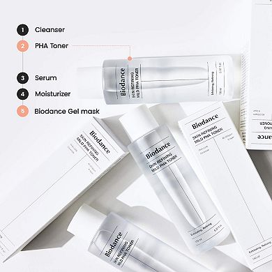 Skin Refining Mild PHA Toner with 8% PHA for Gentle Exfoliation