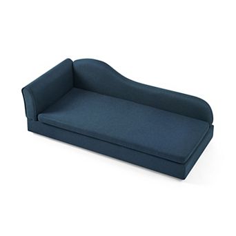 IFMALL Oversized Pet Sofa with Modern Wave Backrest Design for Large Dogs