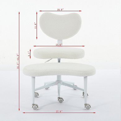 Lufeiya Ergonomic Cross Legged Desk Chair, Adjustable ADHD Chair with Lumbar Support