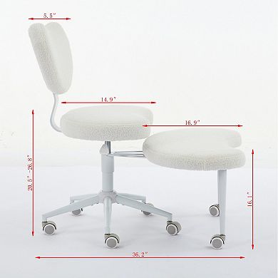 Lufeiya Ergonomic Cross Legged Desk Chair, Adjustable ADHD Chair with Lumbar Support