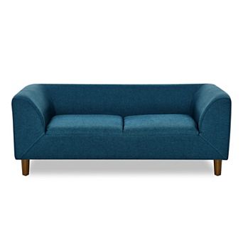 IFMALL Modern Rectangular Pet Sofa with Backrest and Armrests for Medium Dogs