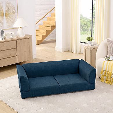 IFMALL Oversized Pet Sofa Bed with Backrest and Armrests for Medium Large Dogs