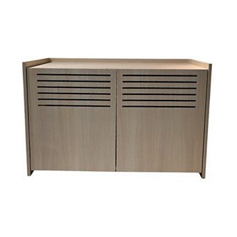 IFMALL Modern Cat House Enclosure with Scratching Pad and Hidden Litter Box