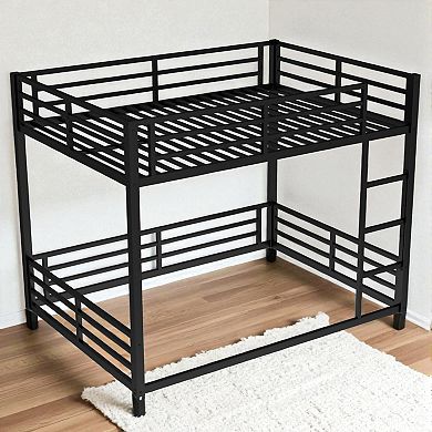 Lufeiya Queen Over Queen Metal Bunk Bed, built for strength, safety,Space-Saving/Noise Reduced