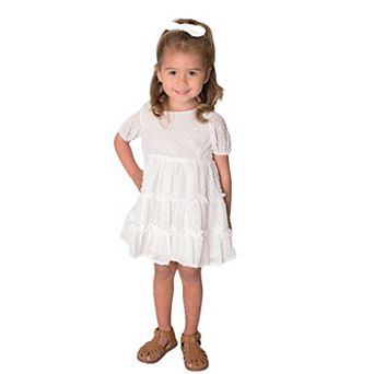 Baby Girl's White Plumeti Dress