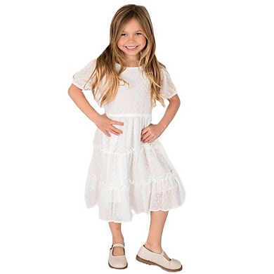 Baby Girl's White Plumeti Dress