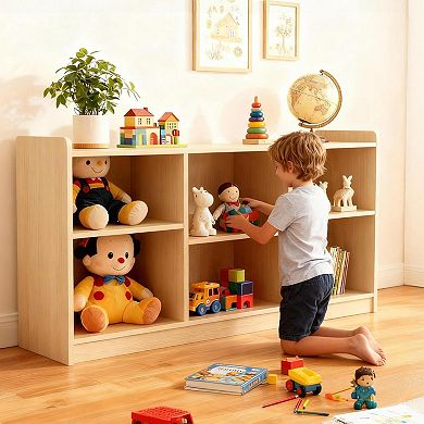 ANIXOL 6-Compartment Montessori Toy Shelf
