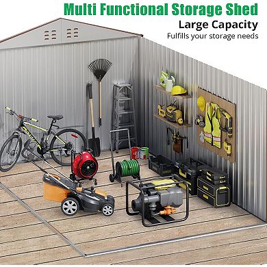 ANIXOL Metal Outdoor Storage Shed