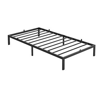 Heavy Duty Metal Platform Bed Frame - Under Bed Storage, Metal Slats,Noise-Free
