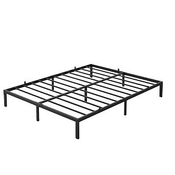 Heavy Duty Metal Platform Bed Frame - Under Bed Storage, Metal Slats,Noise-Free