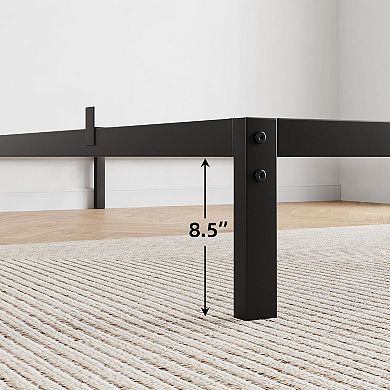 Heavy Duty Metal Platform Bed Frame - Under Bed Storage, Metal Slats,Noise-Free