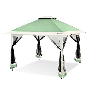 13x13 Pop Up Gazebo Outdoor Canopy Shelter with Mosquito Netting, Garden, Backyard Deck