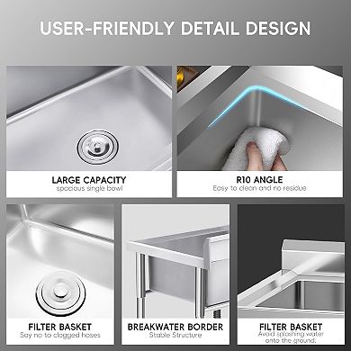 ANIXOL Commercial Stainless Steel Sink