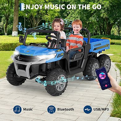 ANIXOL 24V 2-Seater Kids Ride-On Dump Truck with Remote