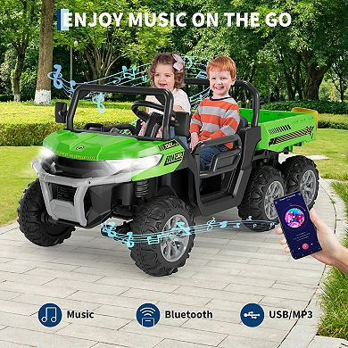 ANIXOL 24V 2-Seater Kids Ride-On Dump Truck with Remote