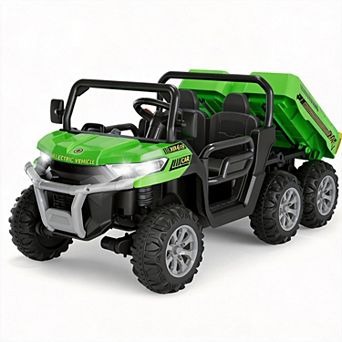 ANIXOL 24V 2-Seater Kids Ride-On Dump Truck with Remote