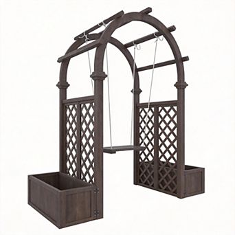 ANIXOL Garden Arbor with Planters and Swing