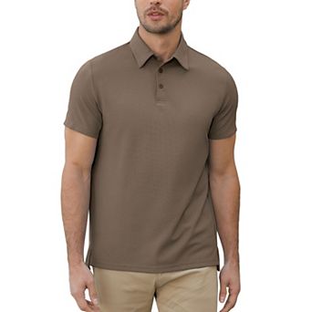 Men's Active Polo Shirts Short Sleeve Performance for Golf Tennis Daily Casual Collared T-Shirt