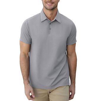 Men's Active Polo Shirts Short Sleeve Performance for Golf Tennis Daily Casual Collared T-Shirt