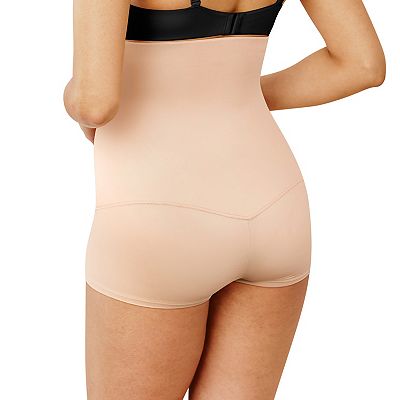 Maidenform Sleek Smoothers - Hi-Waist Boy Shorts Ladies Corset Pants (1-Pack), Black