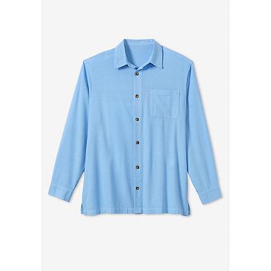 KingSize Men's Big & Tall Long Sleeve Linen Shirt