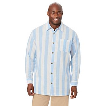 KingSize Men's Big & Tall Long Sleeve Linen Shirt