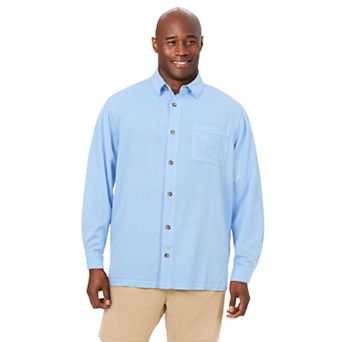 KingSize Men's Big & Tall Long Sleeve Linen Shirt