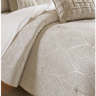 Madison Park Drift 10-piece Jacquard Comforter Set with Quilt and Throw Pillows