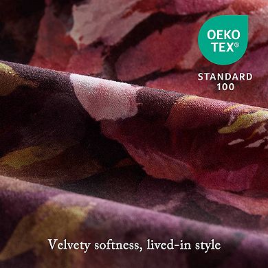 Madison Park Rosalina 4-piece Velvet Comforter Set with Shams and Throw Pillow