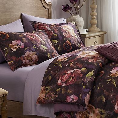 Madison Park Rosalina 4-piece Velvet Comforter Set with Shams and Throw Pillow