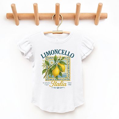 Limoncello Frame - Flutter Sleeve Graphic T-Shirt