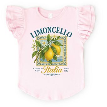 Limoncello Frame - Flutter Sleeve Graphic T-Shirt