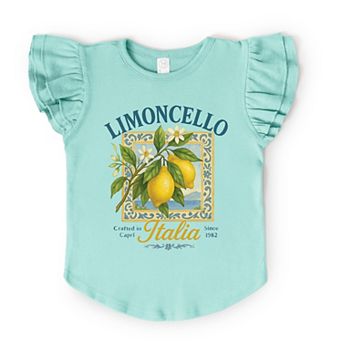 Limoncello Frame - Flutter Sleeve Graphic T-Shirt