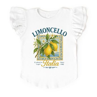 Limoncello Frame - Flutter Sleeve Graphic T-Shirt