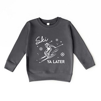 Ski Ya Later Snowflake - Toddler Graphic Sweatshirt