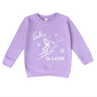 Ski Ya Later Snowflake - Toddler Graphic Sweatshirt